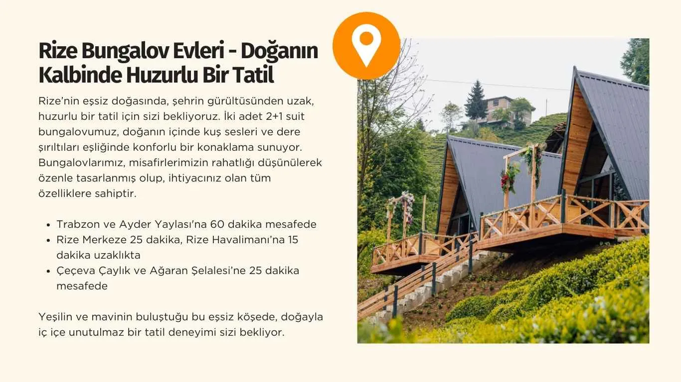 Rize Bungalov Tatili | Aliki 2+1 Suit